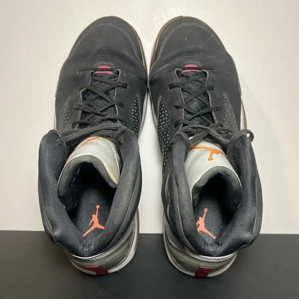 Mens ‘14 AIR JORDAN Flight Remix Black Basketball Shoes / Size 11.5